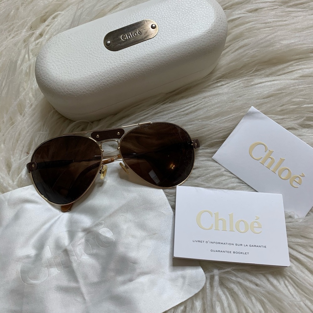CHLOE AVIATOR SUNGLASSES
